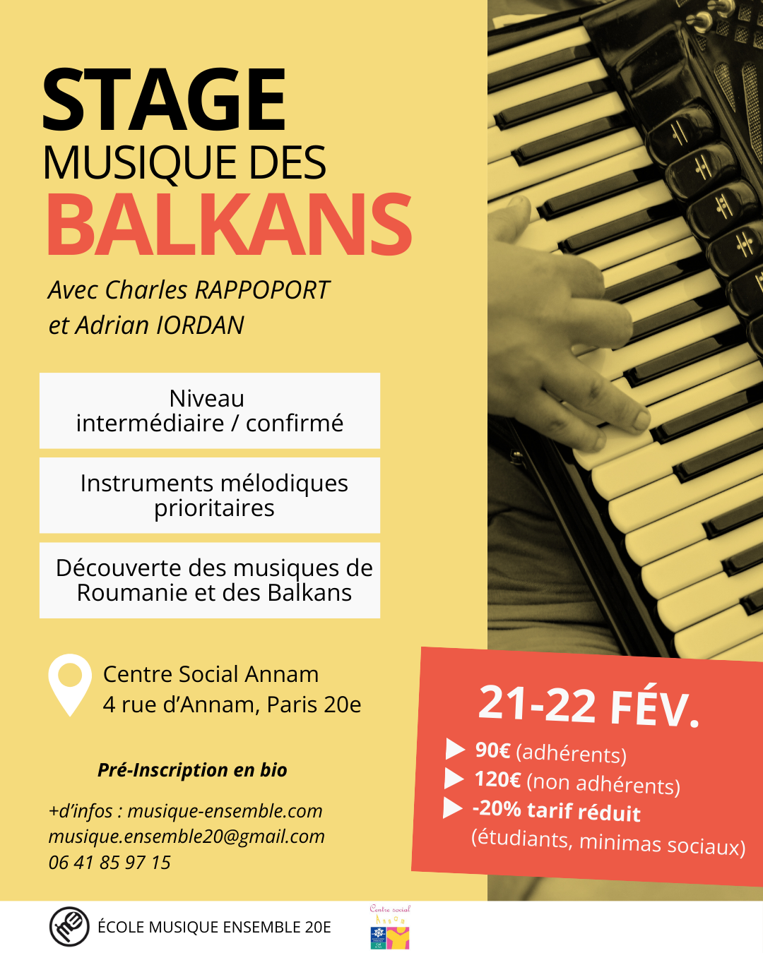 Stage - Musique des Balkans