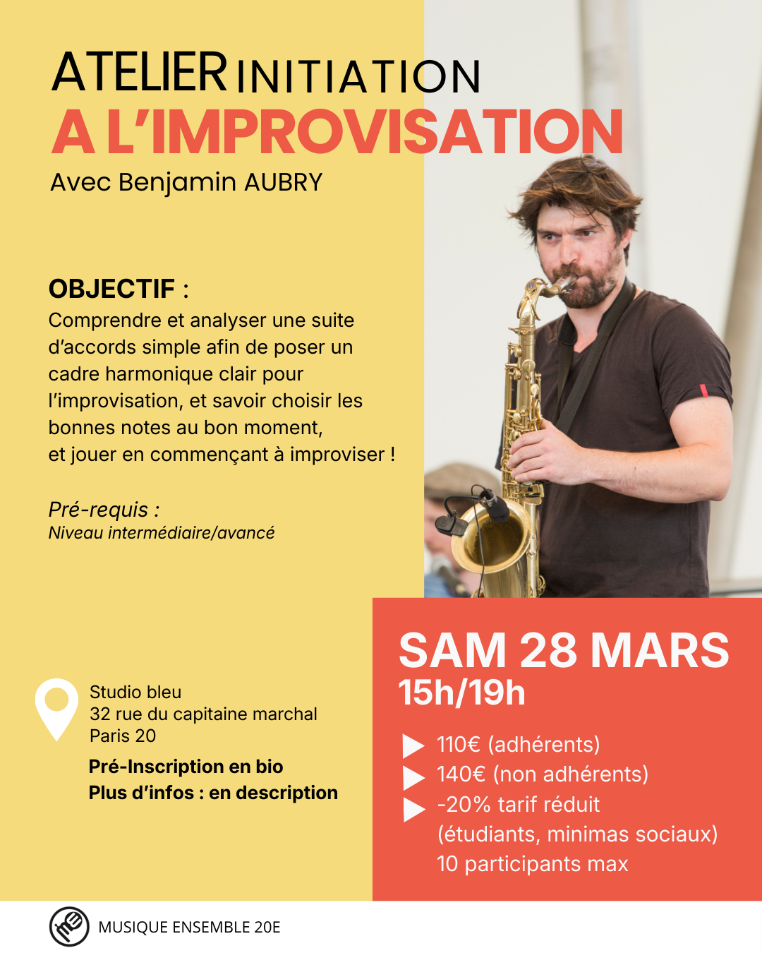 STAGE - Initiation à l'improvisation