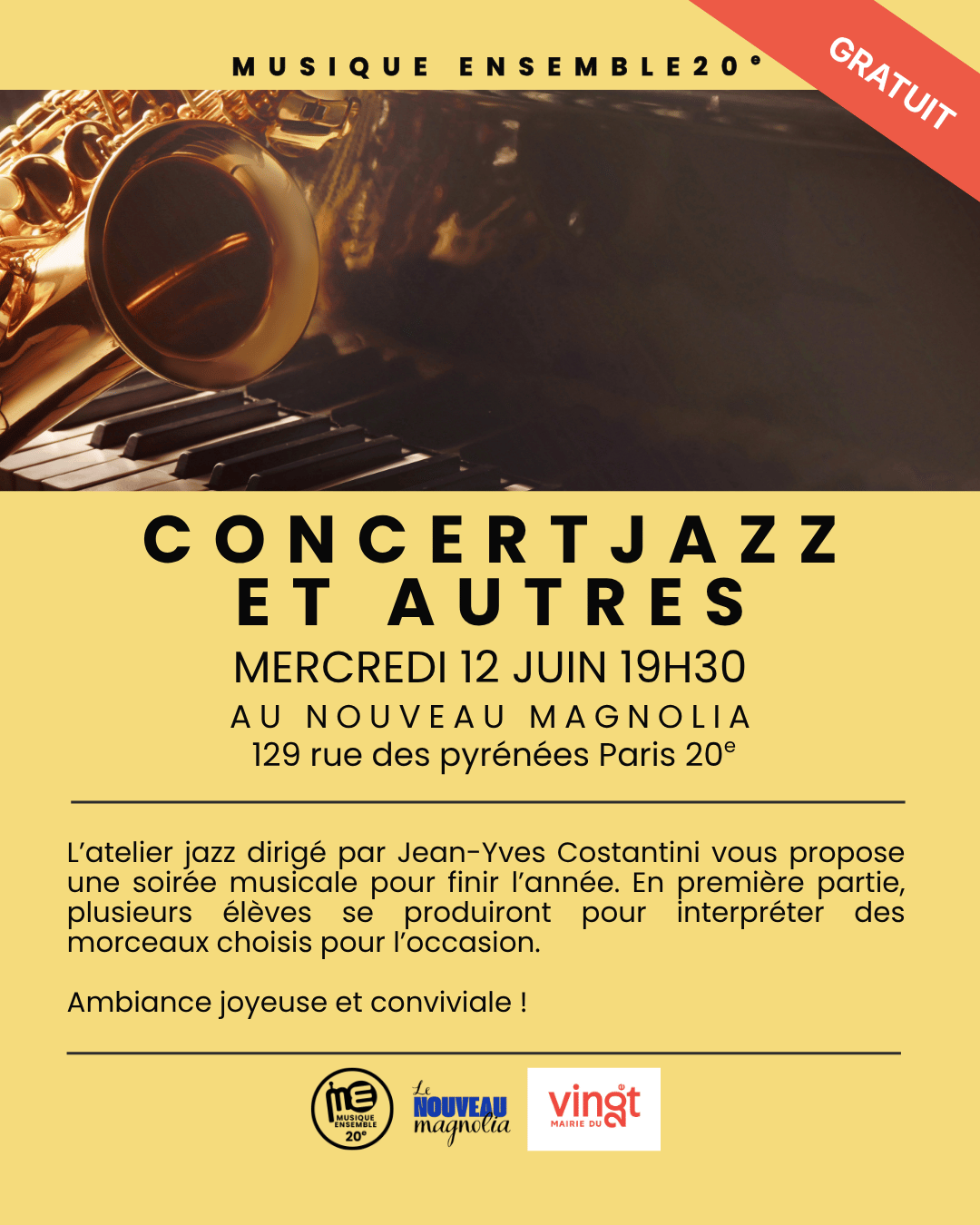 Concert Atelier Jazz et autres