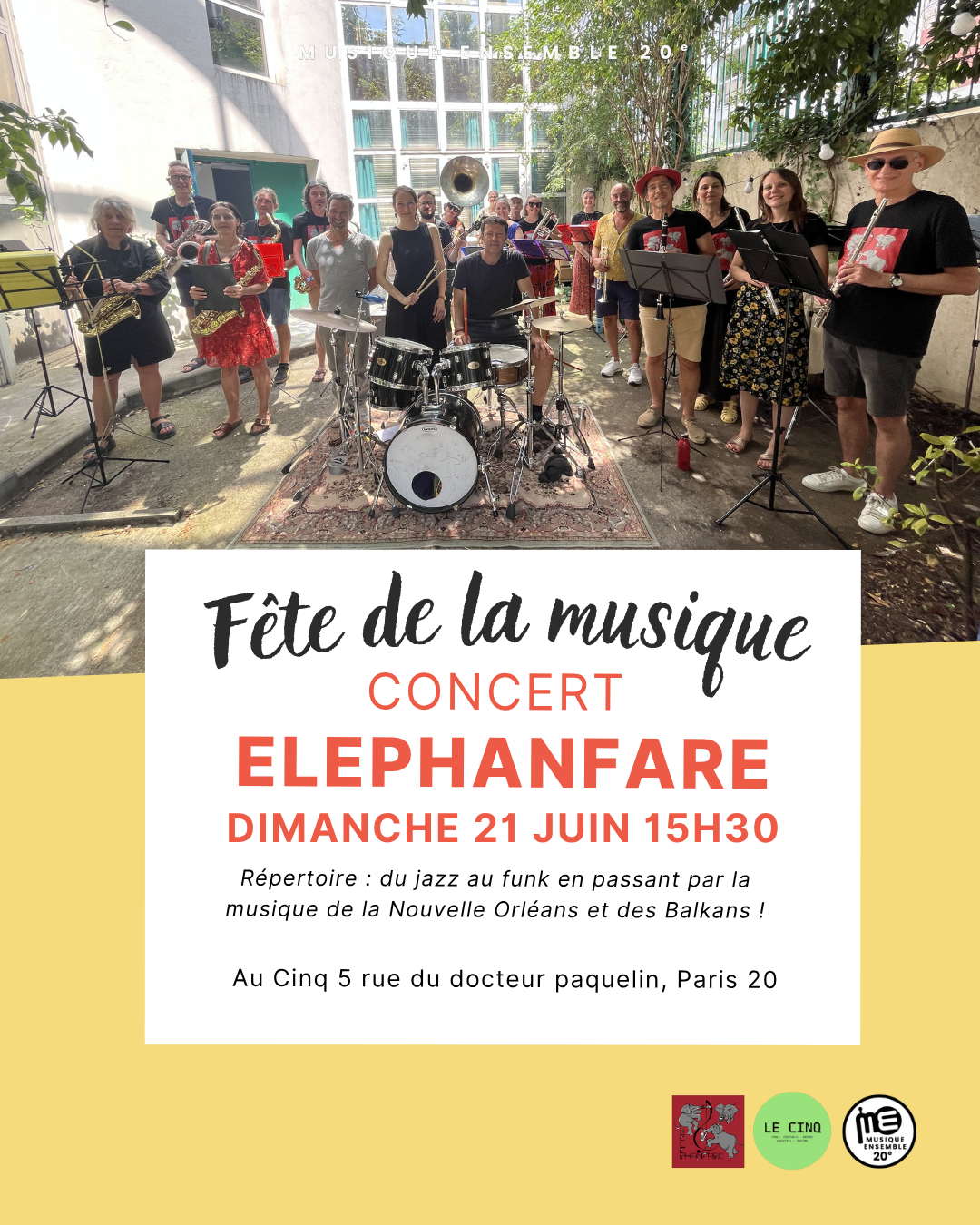 FÊTE DE LA MUSIQUE - ÉLÉPHANFARE